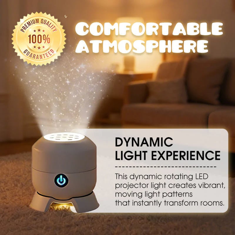 🌈Dynamic Rotating LED Light Projector – Calm & relaxation for your home. Gentle moving lights ease restless nights.