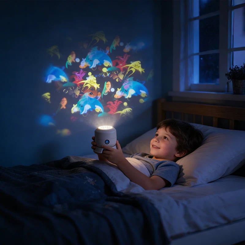 🌈Dynamic Rotating LED Light Projector – Calm & relaxation for your home. Gentle moving lights ease restless nights.