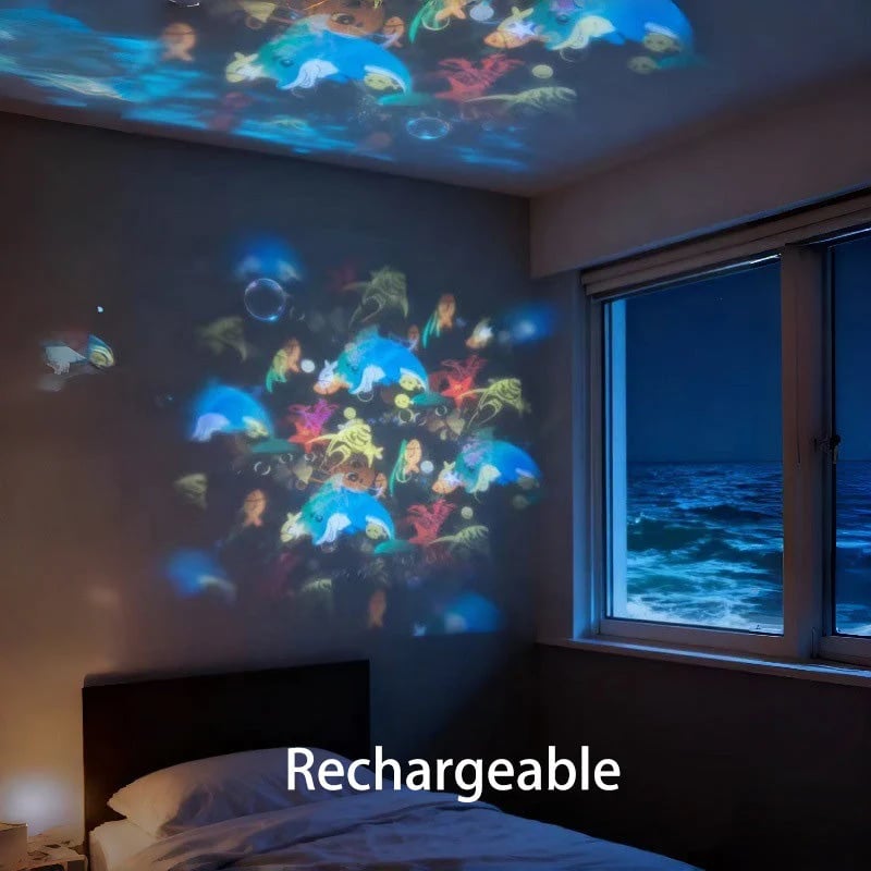 🌈Dynamic Rotating LED Light Projector – Calm & relaxation for your home. Gentle moving lights ease restless nights.