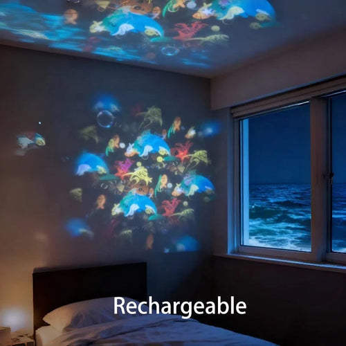 🌈Dynamic Rotating LED Light Projector – Calm & relaxation for your home. Gentle moving lights ease restless nights.
